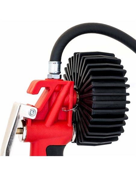 AIRPRESS Pistola profesional con manómetro y 1m manguera CEE N 86/217