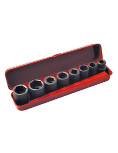 AIRPRESS Kit de tuercas para llaves de impacto 3/4" 8-piezas