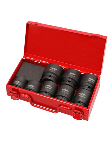 AIRPRESS Kit de tuercas para llaves de impacto 3/4" 8-piezas