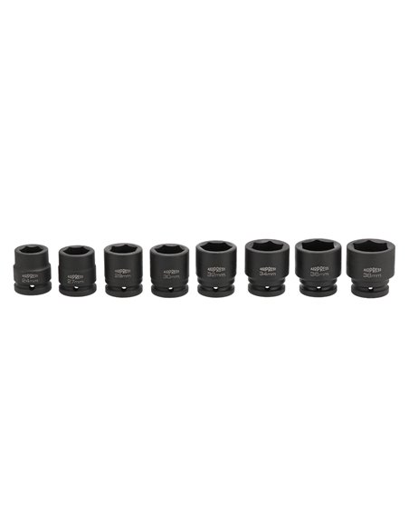 AIRPRESS Kit de tuercas para llaves de impacto 3/4" 8-piezas