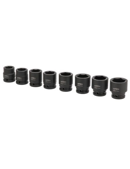 AIRPRESS Kit de tuercas para llaves de impacto 3/4" 8-piezas