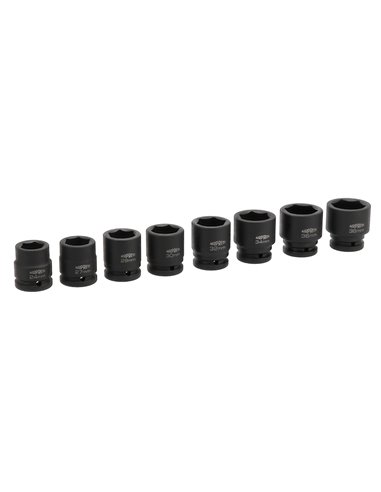 AIRPRESS Kit de tuercas para llaves de impacto 3/4" 8-piezas