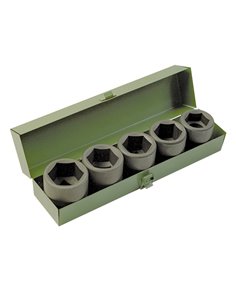 AIRPRESS Kit de tuercas para llaves de impacto 1" 5-piezas