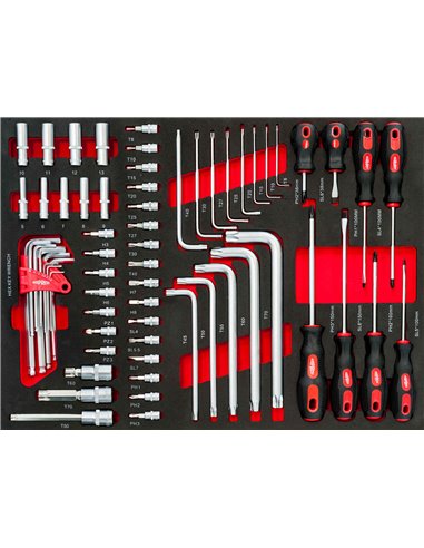 AIRPRESS Carro de 217 herramientas 7 cajones con encimera de metal