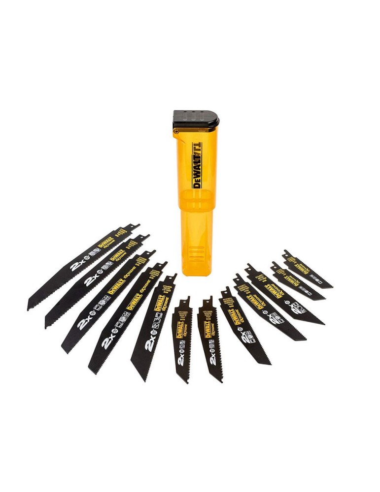 DEWALT JUEGO 12 SIERRAS SABLE DT2441L-QZ