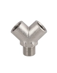 AIRPRESS Acoplamiento en Y 1/4" macho y 2x hembra 2