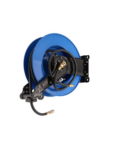 AIRPRESS Enrollador de pared para manguera de aire 20 m 10 x 13.5 mm PU marco metálico