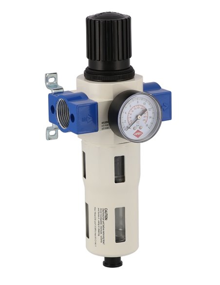 AIRPRESS Separador de aceite/agua y válvula reductora de presión 3/4" 15 bar