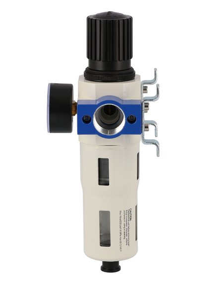AIRPRESS Separador de aceite/agua y válvula reductora de presión 1" 15 bar
