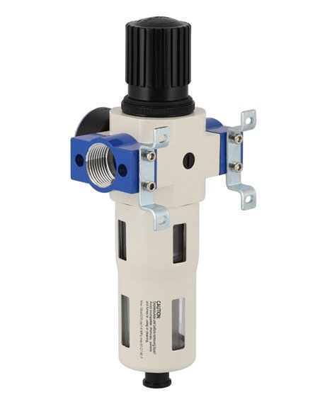 AIRPRESS Separador de aceite/agua y válvula reductora de presión 1" 15 bar