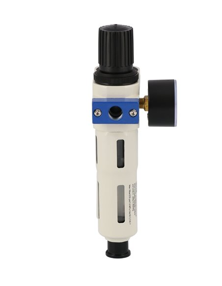 AIRPRESS Válvula reductora de presión separador de aceite/agua y engrasador 3/4" 15 bar