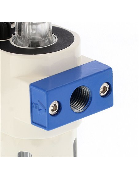 AIRPRESS Válvula reductora de presión separador de aceite/agua y engrasador 3/4" 15 bar
