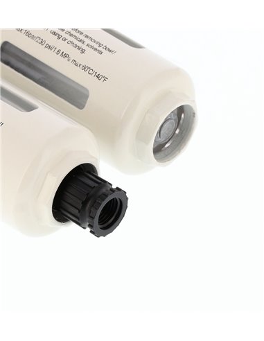 AIRPRESS Válvula reductora de presión separador de aceite/agua y engrasador 3/4" 15 bar
