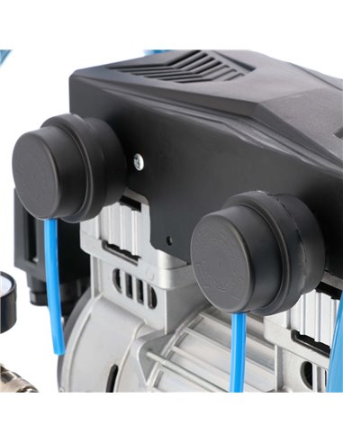 AIRPRESS Compresor de aire silencioso sin aceite LMO 4-170 10 bar 1.5 CV 136 l/min 4 l