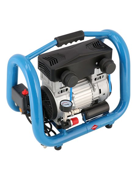 AIRPRESS Compresor de aire silencioso sin aceite LMO 4-170 10 bar 1.5 CV 136 l/min 4 l