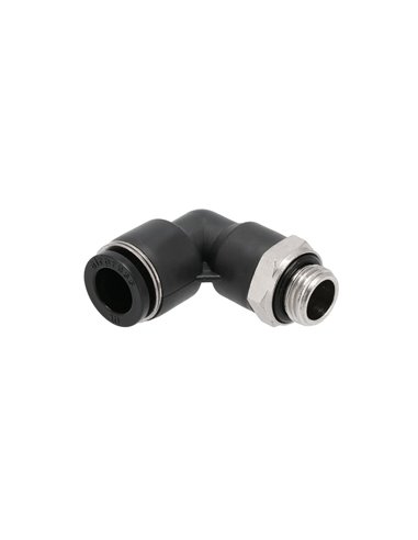 AIRPRESS Acoplamiento de codo de 90° 10 mm x 1/4"