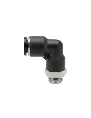 AIRPRESS Acoplamiento de codo de 90° 10 mm x 1/4"