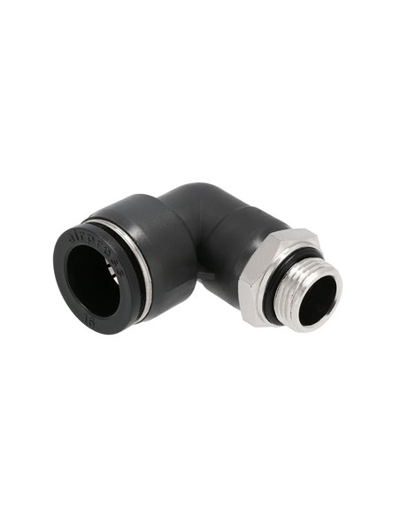 AIRPRESS Acoplamiento de codo de 90° 16 mm x 3/8"