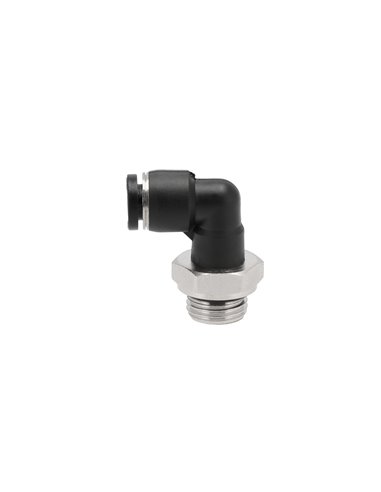 AIRPRESS Acoplamiento de codo de 90° 6 mm x 1/8"