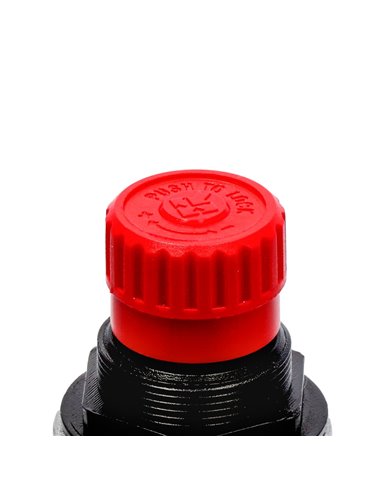 AIRPRESS Válvula reductora de presión 3/8" 10 bar con 2 acoplamiento rápidos universal