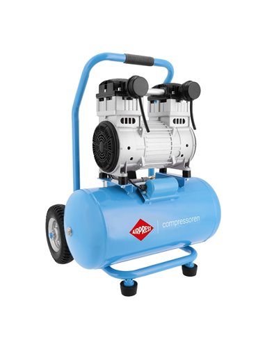 AIRPRESS Compresor de aire silencioso sin aceite LMO 25-250 8 bar 2 CV/1.5 kW 150 l/min 24 L