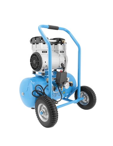 AIRPRESS Compresor de aire silencioso sin aceite LMO 25-250 8 bar 2 CV/1.5 kW 150 l/min 24 L