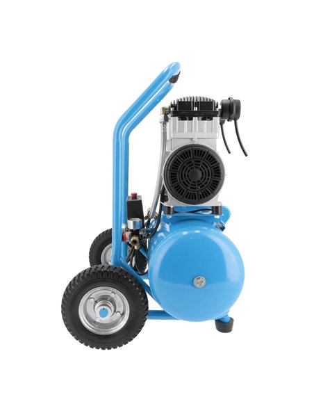 AIRPRESS Compresor de aire silencioso sin aceite LMO 25-250 8 bar 2 CV/1.5 kW 150 l/min 24 L