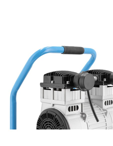 AIRPRESS Compresor de aire silencioso sin aceite LMO 25-250 8 bar 2 CV/1.5 kW 150 l/min 24 L