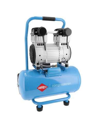 AIRPRESS Compresor de aire silencioso sin aceite LMO 25-250 8 bar 2 CV/1.5 kW 150 l/min 24 L