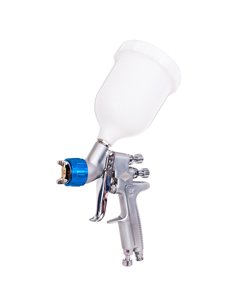 AIRPRESS Mini pistola de pintura 2.5 bar 2.0 mm boquilla 600 ml vaso