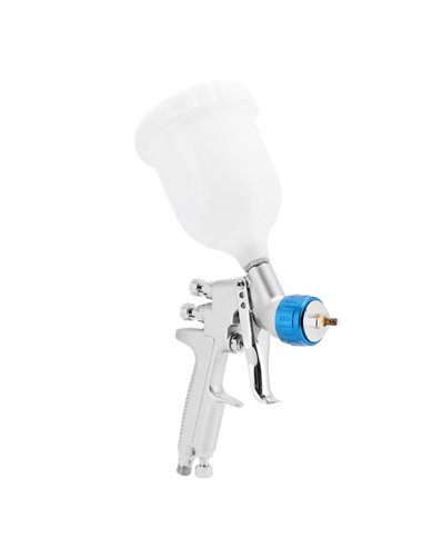 AIRPRESS Mini pistola de pintura 2.5 bar 2.0 mm boquilla 600 ml vaso