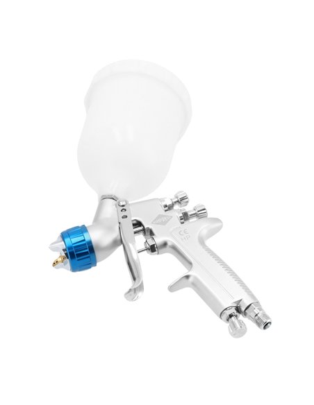 AIRPRESS Mini pistola de pintura 2.5 bar 2.0 mm boquilla 600 ml vaso