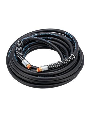 AIRPRESS Manguera de aire 20 bar 10 m 1/4" 14 x 8 mm hybrid polymer con kit of Acoplamientos