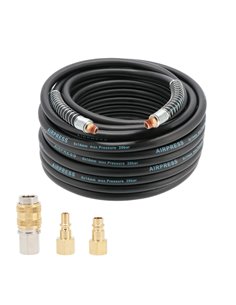 AIRPRESS Manguera de aire 20 bar 20 m 1/4" 14 x 8 mm hybrid polymer con kit of Acoplamientos