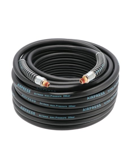 AIRPRESS Manguera de aire 20 bar 20 m 1/4" 14 x 8 mm hybrid polymer con kit of Acoplamientos
