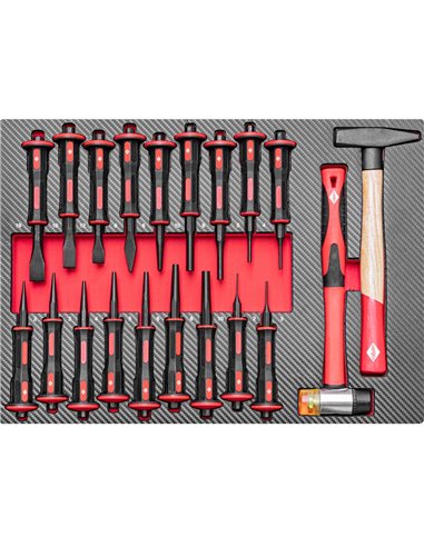 AIRPRESS Carro de herramientas 360 herramientas 12 cajones