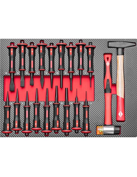 AIRPRESS Carro de herramientas 360 herramientas 12 cajones
