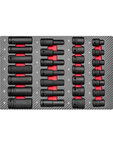 AIRPRESS Carro de herramientas 360 herramientas 12 cajones