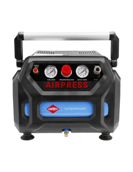 AIRPRESS Compresor de aire sin aceite H 215-6 8 bar 1,5 CV 92 l/min 6 l