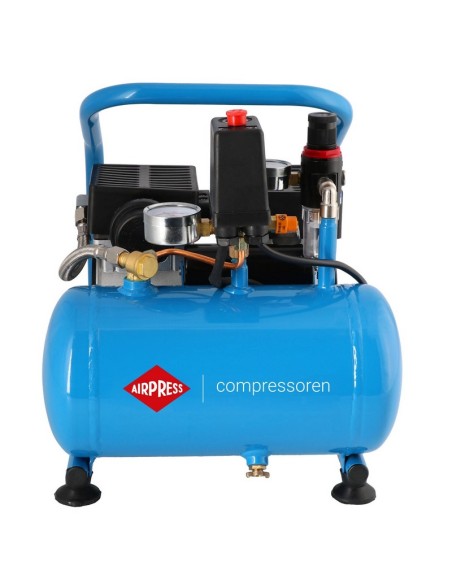 AIRPRESS Compresor de aire silencioso sin aceite L 6-95 8 bar 0.71 CV / 0.52 kW 48 l/min 5 l