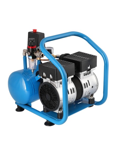 AIRPRESS Compresor de aire silencioso sin aceite L 6-95 8 bar 0.71 CV / 0.52 kW 48 l/min 5 l