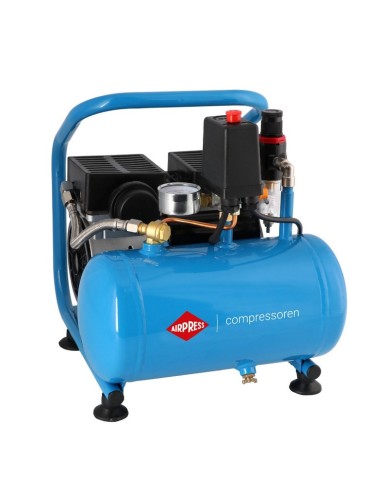 AIRPRESS Compresor de aire silencioso sin aceite L 6-95 8 bar 0.71 CV / 0.52 kW 48 l/min 5 l