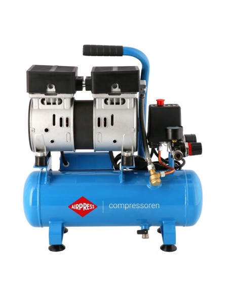 AIRPRESS Compresor de aire silencioso sin aceite L 6-105 8 bar 0.6 CV 48 l/min 6 l