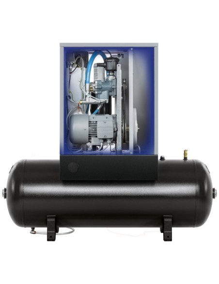 AIRPRESS Compresor de tornillo APS 7.5 Basic Combi 10 bar 7.5 CV 780 l/min 200 l