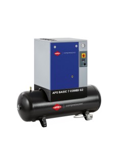 AIRPRESS Compresor de tornillo APS 7.5 Basic Combi 10 bar 7.5 CV 780 l/min 200 l