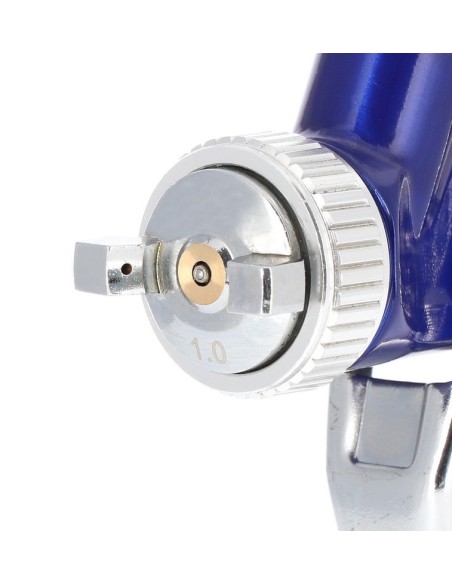 AIRPRESS Mini pistola de pintura HVLP 2 bar 1 mm boquilla 125 ml vaso