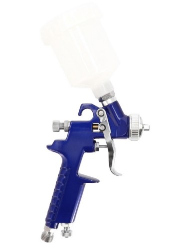 AIRPRESS Mini pistola de pintura HVLP 2 bar 1 mm boquilla 125 ml vaso