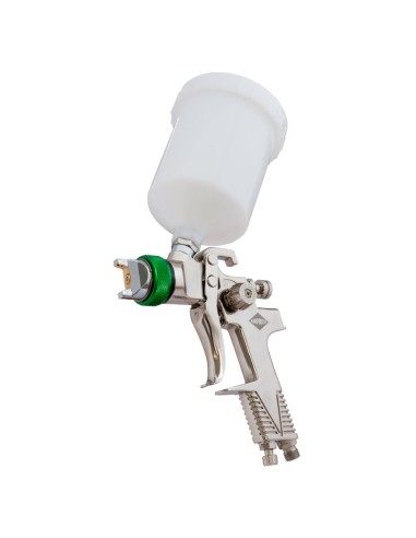 AIRPRESS Mini pistola de pintura 2 bar 1.4 mm boquilla 600 ml vaso