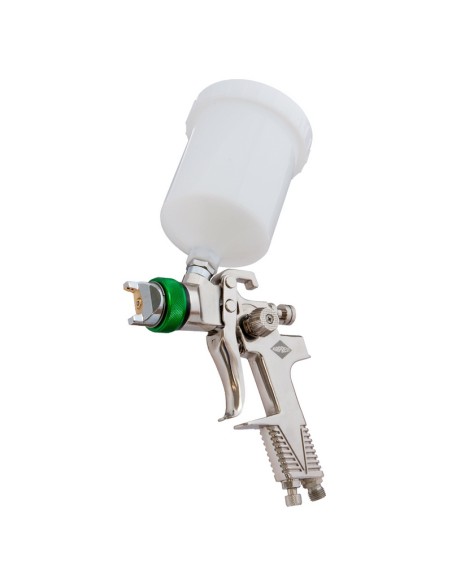 AIRPRESS Mini pistola de pintura 2 bar 1.4 mm boquilla 600 ml vaso