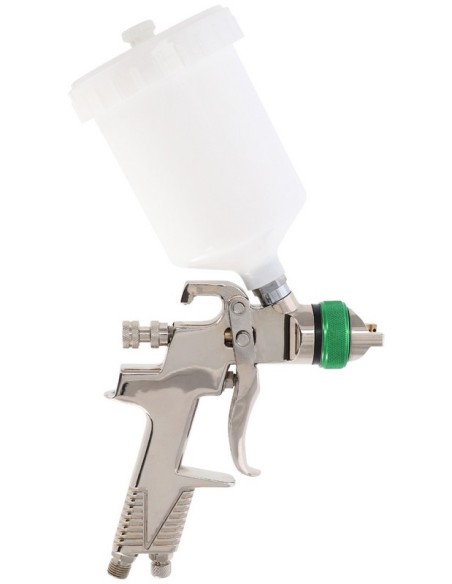 AIRPRESS Mini pistola de pintura 2 bar 1.4 mm boquilla 600 ml vaso